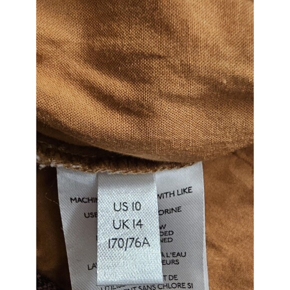 Anthropologie Pants Tamarind Giraffe Animal Linen Blend Trouser Jogger size 10 - Picture 8 of 13